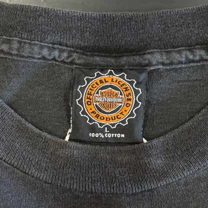 90's Harley-Davidson "NOTHING SOUNDS LIKE"Tシャツ 黒 (L)/B2065T-SO