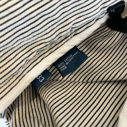 Polo by Ralph Lauren ラルフローレン ヒッコリーストライプ ハーフパンツ コットン 白紺(33)/A4428P-SO