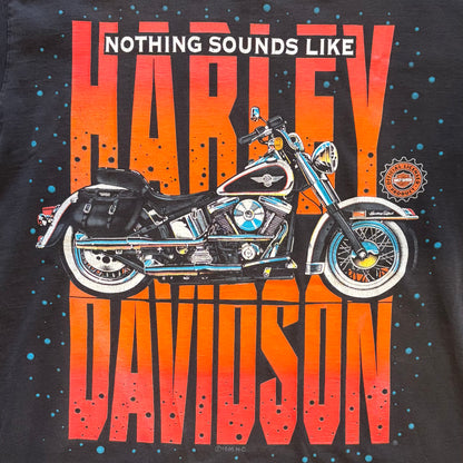 90's Harley-Davidson "NOTHING SOUNDS LIKE"Tシャツ 黒 (L)/B2065T-SO