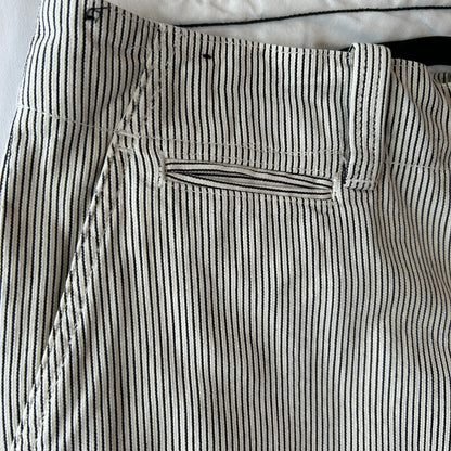Polo by Ralph Lauren ラルフローレン ヒッコリーストライプ ハーフパンツ コットン 白紺(33)/A4428P-SO
