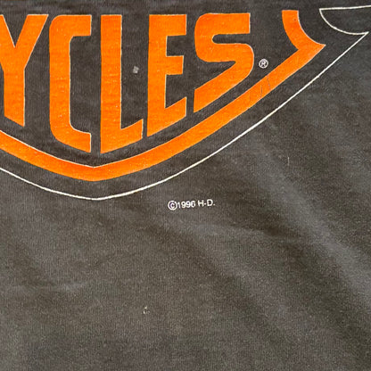 90's Harley-Davidson "NOTHING SOUNDS LIKE"Tシャツ 黒 (L)/B2065T-SO