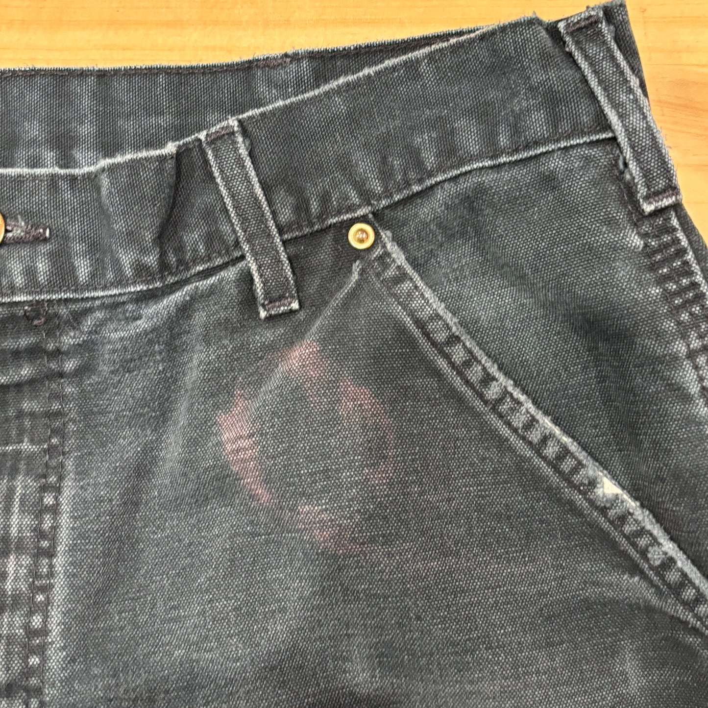 00's Carhartt カーハート ダブルニー ブラック (サイズ不明)/A8361P-SO