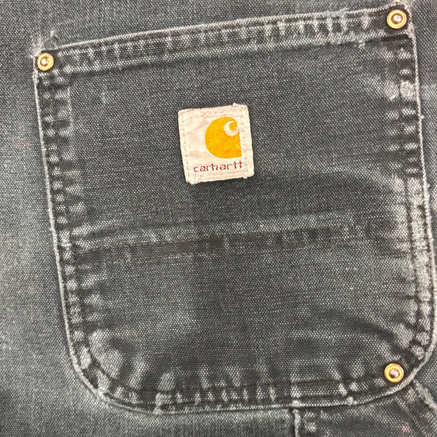 00's Carhartt カーハート ダブルニー ブラック (サイズ不明)/A8361P-SO