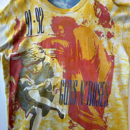 90's Guns N Roses ガンズアンドローゼス Illusion Tour Tシャツ バンドT タイダイ Liquid Blue (XL)/A1041T-SO