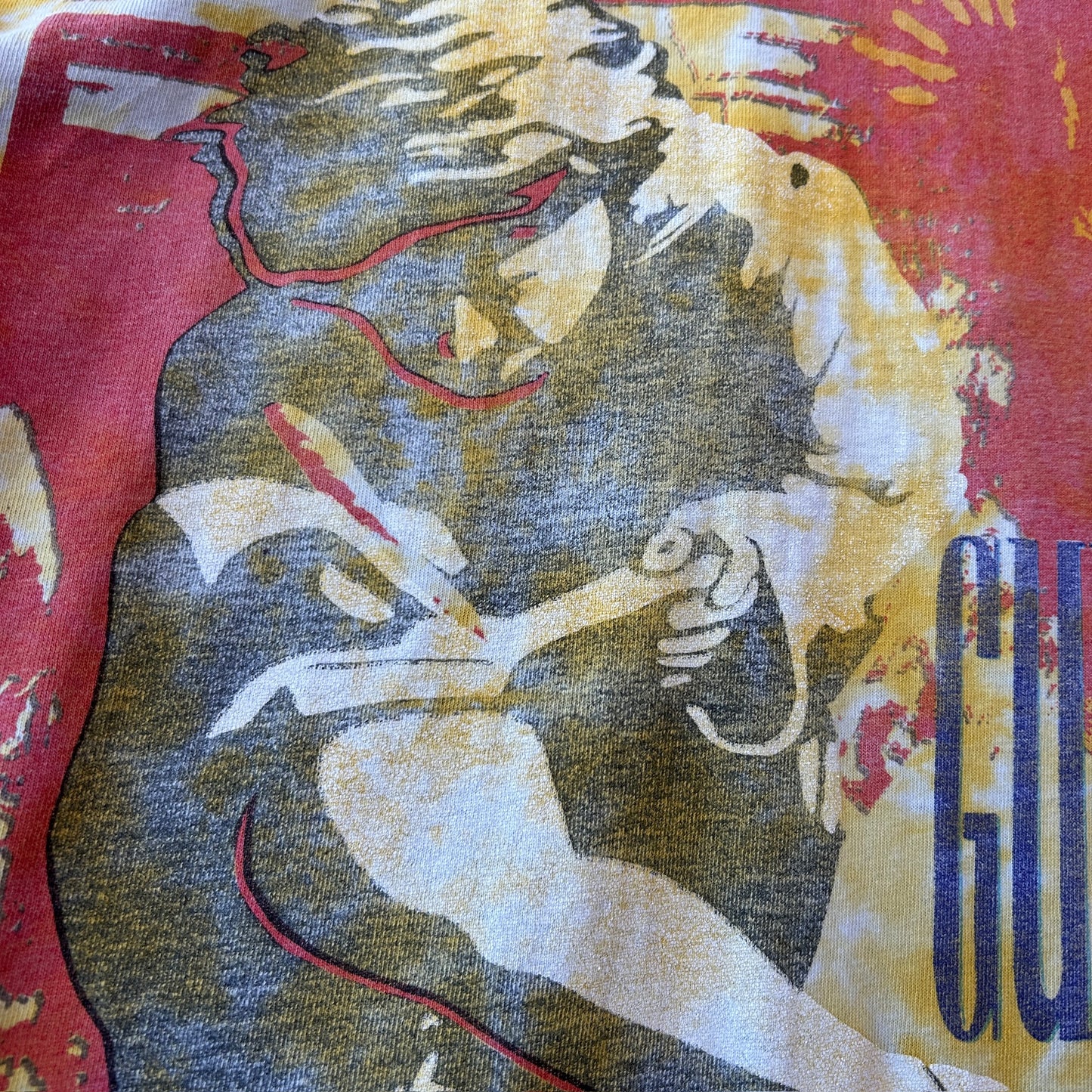 90's Guns N Roses ガンズアンドローゼス Illusion Tour Tシャツ バンドT タイダイ Liquid Blue (XL)/A1041T-SO