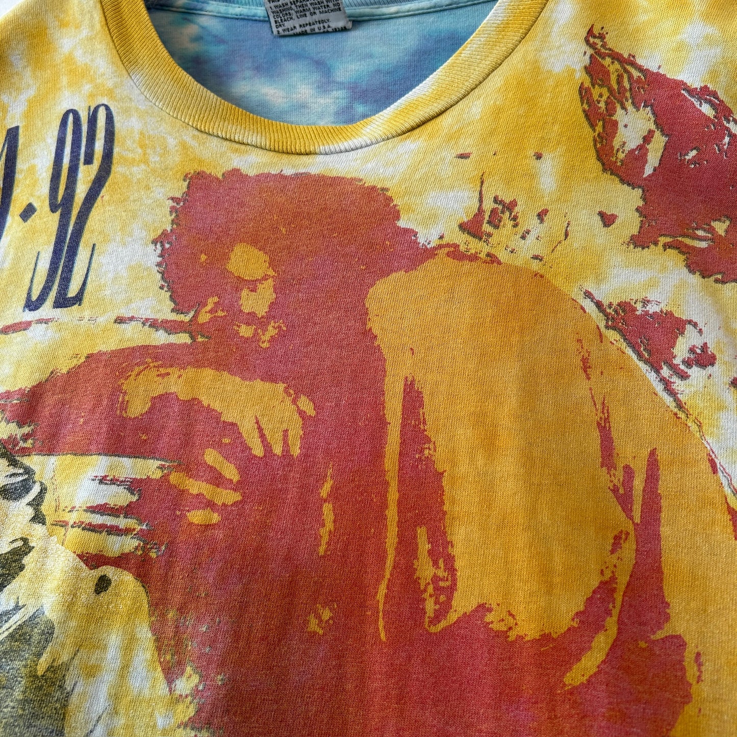 90's Guns N Roses ガンズアンドローゼス Illusion Tour Tシャツ バンドT タイダイ Liquid Blue (XL)/A1041T-SO