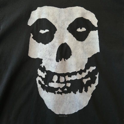 90's Misfits ミスフィッツ クリムゾンゴースト スカルTシャツ ロンT 黒(L)/C1039T-SO