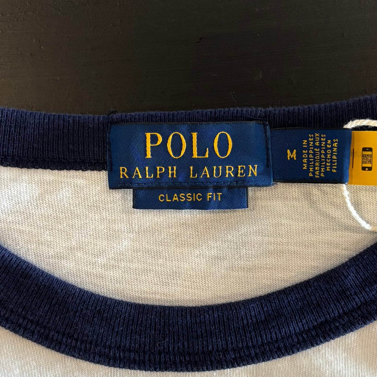 00's POLO RALPH LAUREN RL ATHLETICS TRACK Tシャツ 白 (M)/B2196T-SO