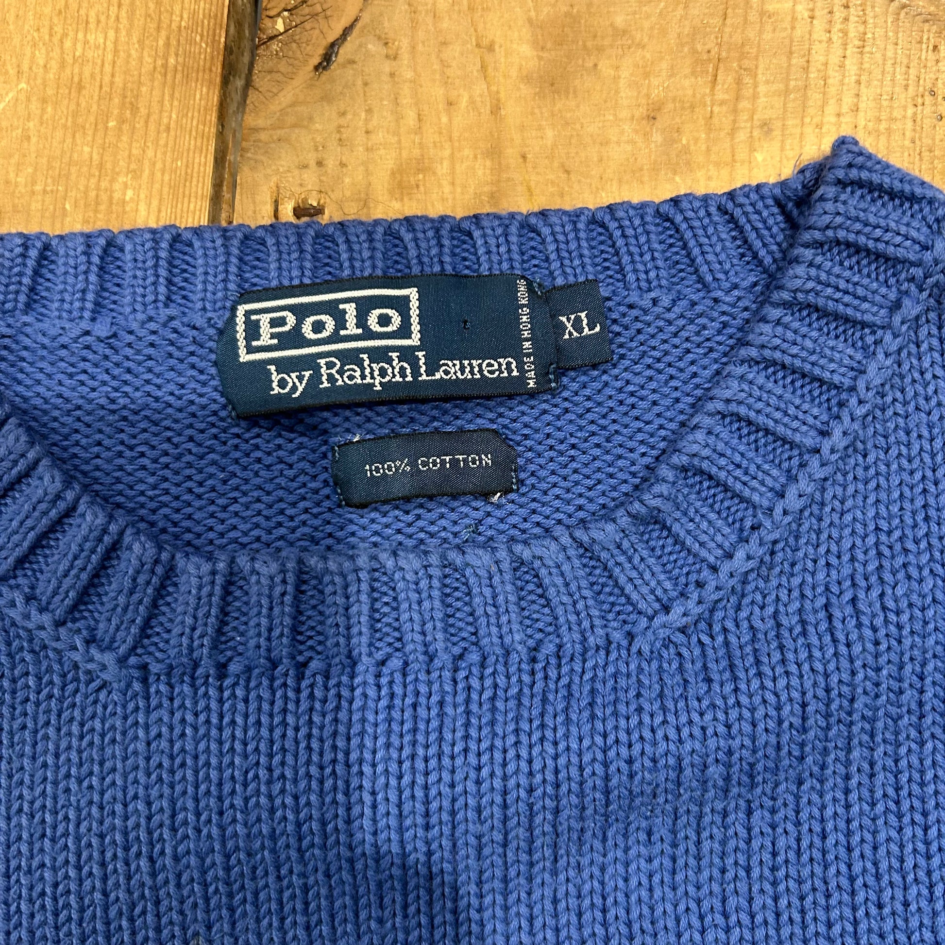 Polo Ralph Lauren ラルフローレン コットンニット 薄青(XL)/B1125K-SO Polo Ralph Lauren ラルフローレン コットンニット 薄青(XL)/B1125K-SO