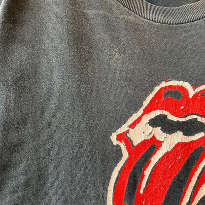 00's Rolling Stones ローリング・ストーンズ 2002-2003 ツアーTシャツ ロンT　黒(XL)/C1042T-SO