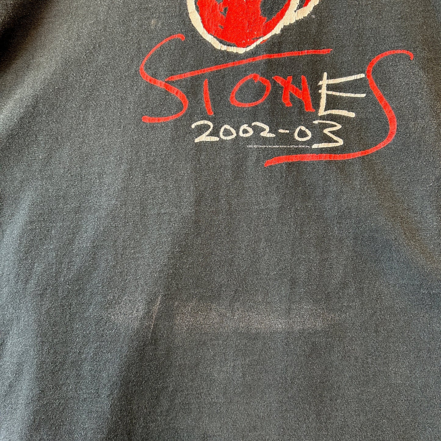00's Rolling Stones ローリング・ストーンズ 2002-2003 ツアーTシャツ ロンT　黒(XL)/C1042T-SO