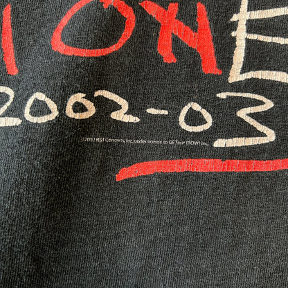 00's Rolling Stones ローリング・ストーンズ 2002-2003 ツアーTシャツ ロンT　黒(XL)/C1042T-SO