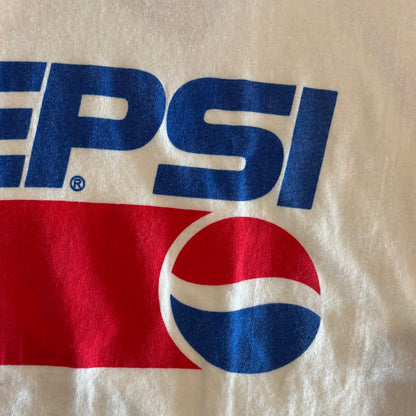 90's Hanes PEPSI COLA 企業Tシャツ 白 (XL)/B2043T-SO