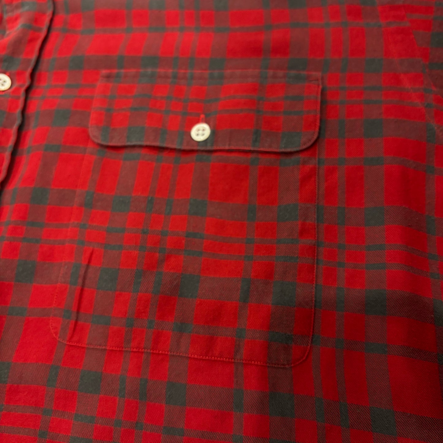 00's  Ralph Lauren  オンブレチェックシャツ 赤 L /B2897SH-SO