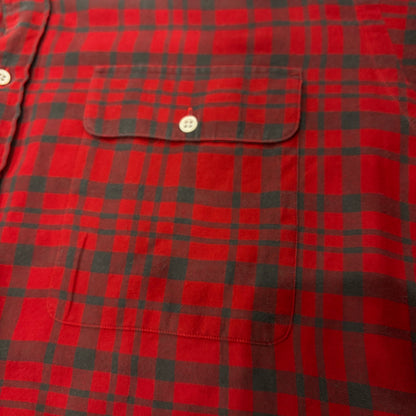 00's  Ralph Lauren  オンブレチェックシャツ 赤 L /B2897SH-SO