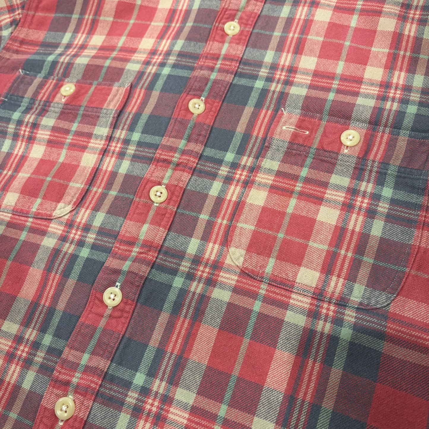 00's  Ralph Lauren  タータンチェック ネルシャツ 薄赤 XL /A8449SH-SO