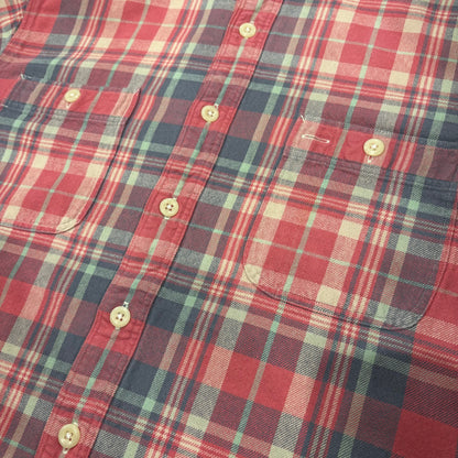00's  Ralph Lauren  タータンチェック ネルシャツ 薄赤 XL /A8449SH-SO