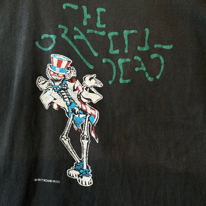 70's Grateful Dead グレイトフル・デッド アンクル・サム ムービーTシャツ バンドT 黒 (XL)/C1043T-SO