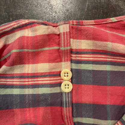00's  Ralph Lauren  タータンチェック ネルシャツ 薄赤 XL /A8449SH-SO