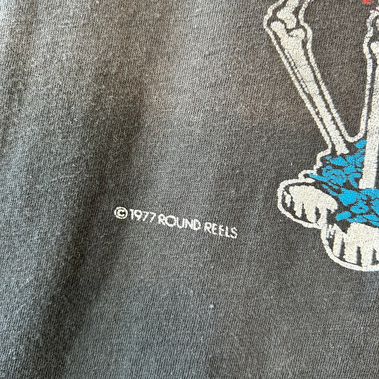 70's Grateful Dead グレイトフル・デッド アンクル・サム ムービーTシャツ バンドT 黒 (XL)/C1043T-SO
