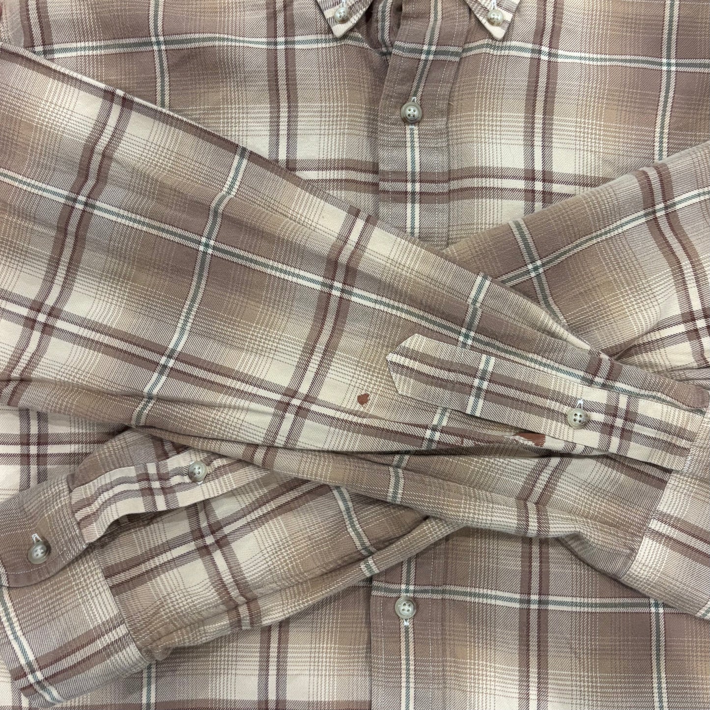 00's  Ralph Lauren  チェックシャツ ベージュ L /A7930SH-SO