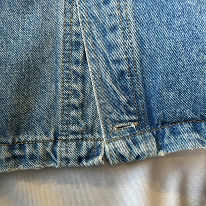 80's Old Stussy デニムトラッカージャケット オールドスケート (L)/B3169J-SO