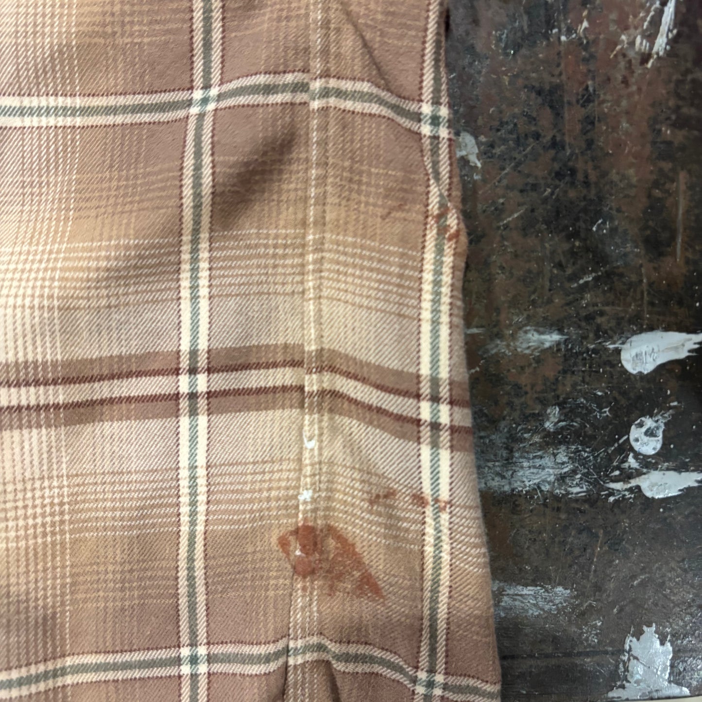 00's  Ralph Lauren  チェックシャツ ベージュ L /A7930SH-SO