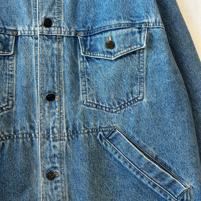 80's Old Stussy デニムトラッカージャケット オールドスケート (L)/B3169J-SO