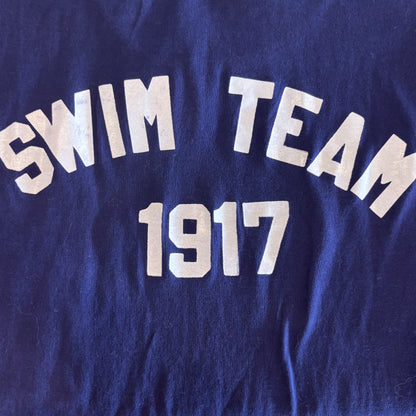 70’s SEARS SWIM TEAM 1917 ポケットTシャツ 紺 (XL)/A6438T-SO