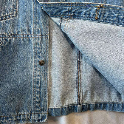 80's Old Stussy デニムトラッカージャケット オールドスケート (L)/B3169J-SO