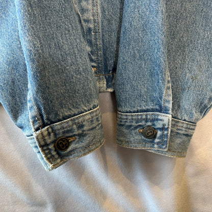 80's Old Stussy デニムトラッカージャケット オールドスケート (L)/B3169J-SO