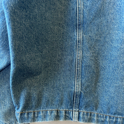 80's Old Stussy デニムトラッカージャケット オールドスケート (L)/B3169J-SO