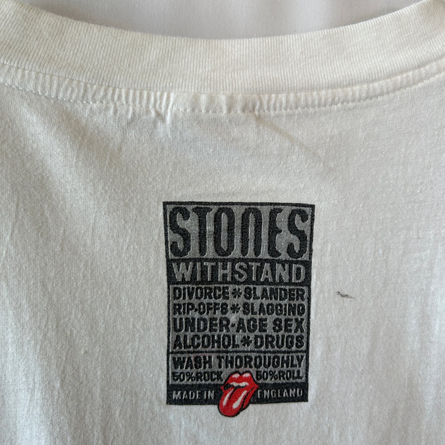 90's Rolling Stones ローリング・ストーンズ Voo Doo Lounge ツアーTシャツ 白(XL)/A1044T-SO