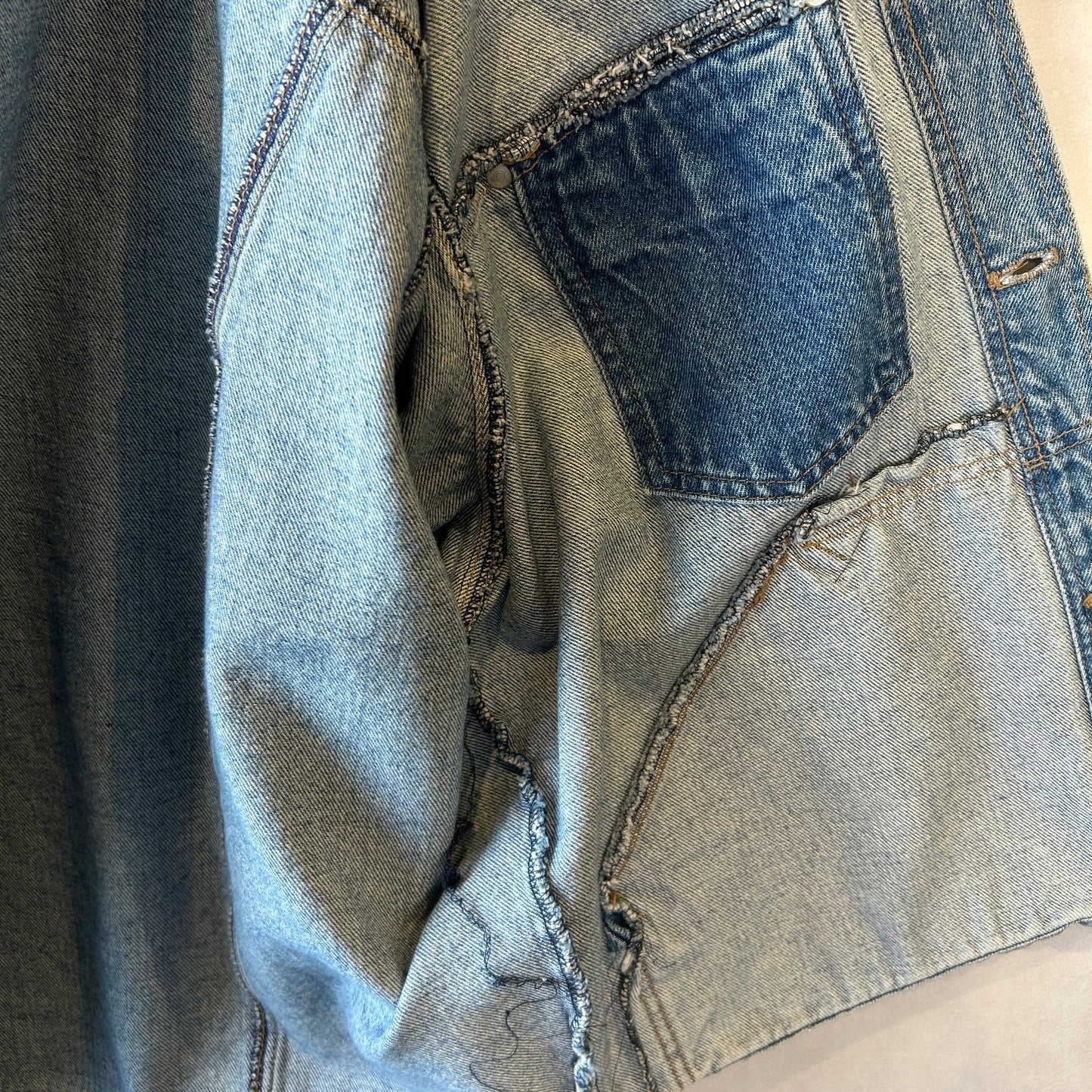 80's Old Stussy デニムトラッカージャケット オールドスケート (L)/B3169J-SO