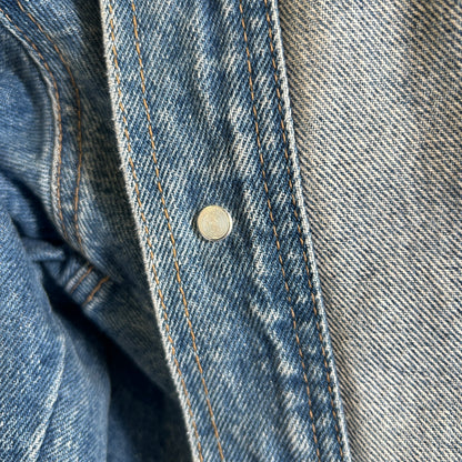 80's Old Stussy デニムトラッカージャケット オールドスケート (L)/B3169J-SO