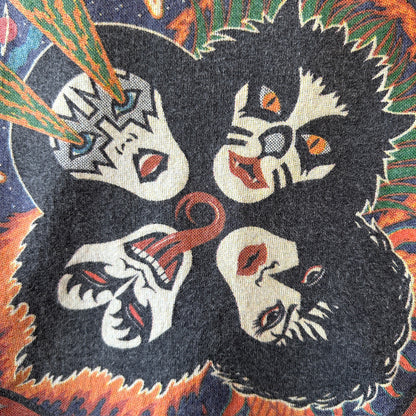 90's KISS キッス ”ROCK AND ROLL OVER" リンガーTシャツ バンドT (L)/A7174T-SO
