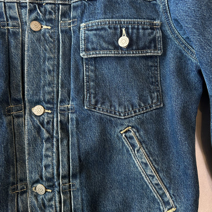 90's RRL ラルフローレン 2ndタイプ デニムトラッカージャケット 三つ星タグ (M)/C0112J-SO