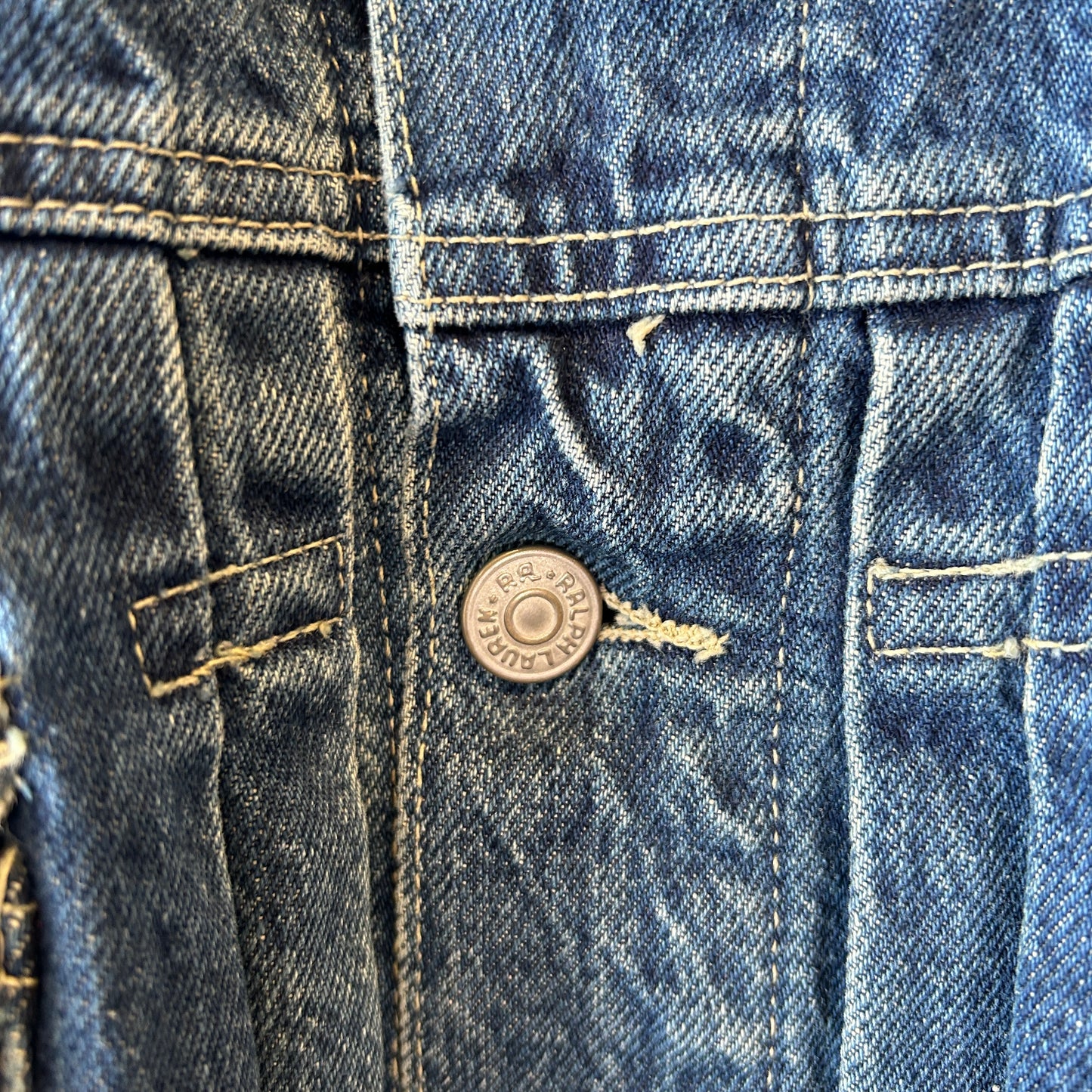 90's RRL ラルフローレン 2ndタイプ デニムトラッカージャケット 三つ星タグ (M)/C0112J-SO