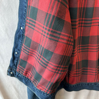 90's RRL ラルフローレン 2ndタイプ デニムトラッカージャケット 三つ星タグ (M)/C0112J-SO