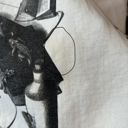 90's M.C.Escher エッシャー アート マルチプリントスウェット 白(XL)/C0188S-SO