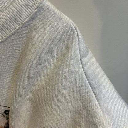 90's M.C.Escher エッシャー アート マルチプリントスウェット 白(XL)/C0188S-SO