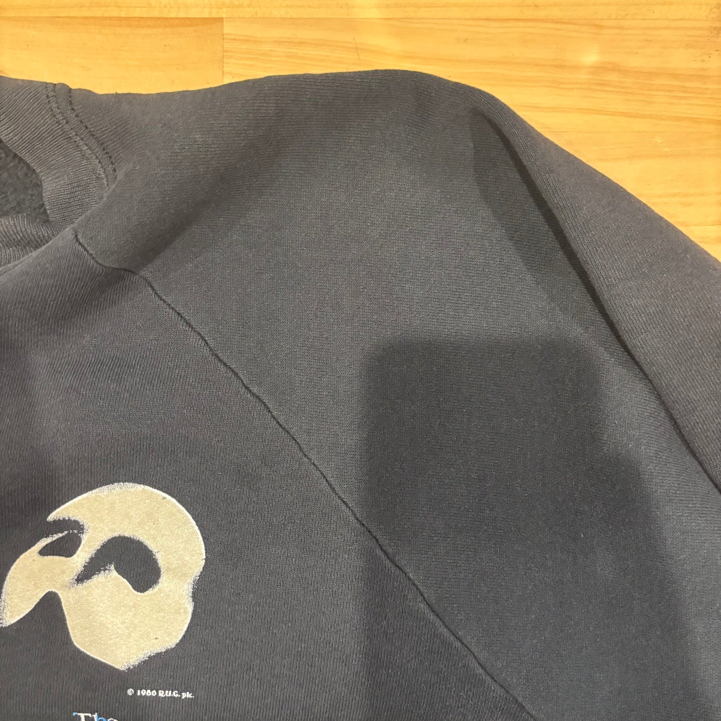 80's Fruit of the loom オペラ座の怪人 ミュージカルスウェット 黒 (XL)/B3156S-SO