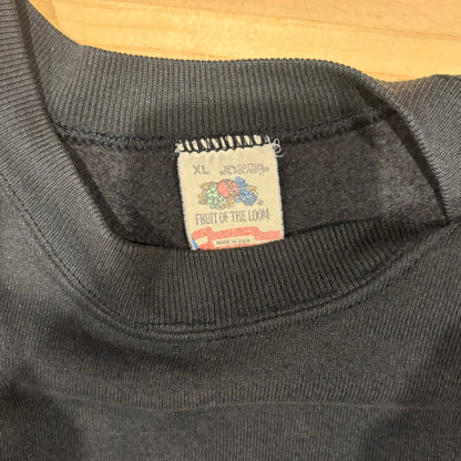 90's Fruit of the loom ABCNEWSアメリカテレビネットワーク スウェット 黒 (XL)/B2980S-SO