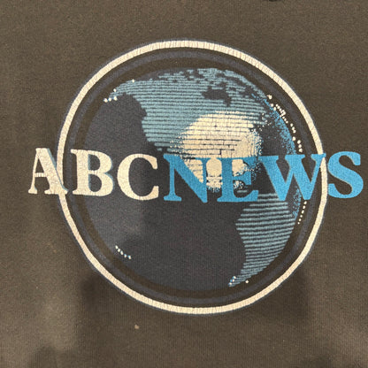 90's Fruit of the loom ABCNEWSアメリカテレビネットワーク スウェット 黒 (XL)/B2980S-SO