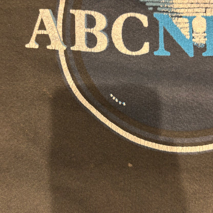90's Fruit of the loom ABCNEWSアメリカテレビネットワーク スウェット 黒 (XL)/B2980S-SO