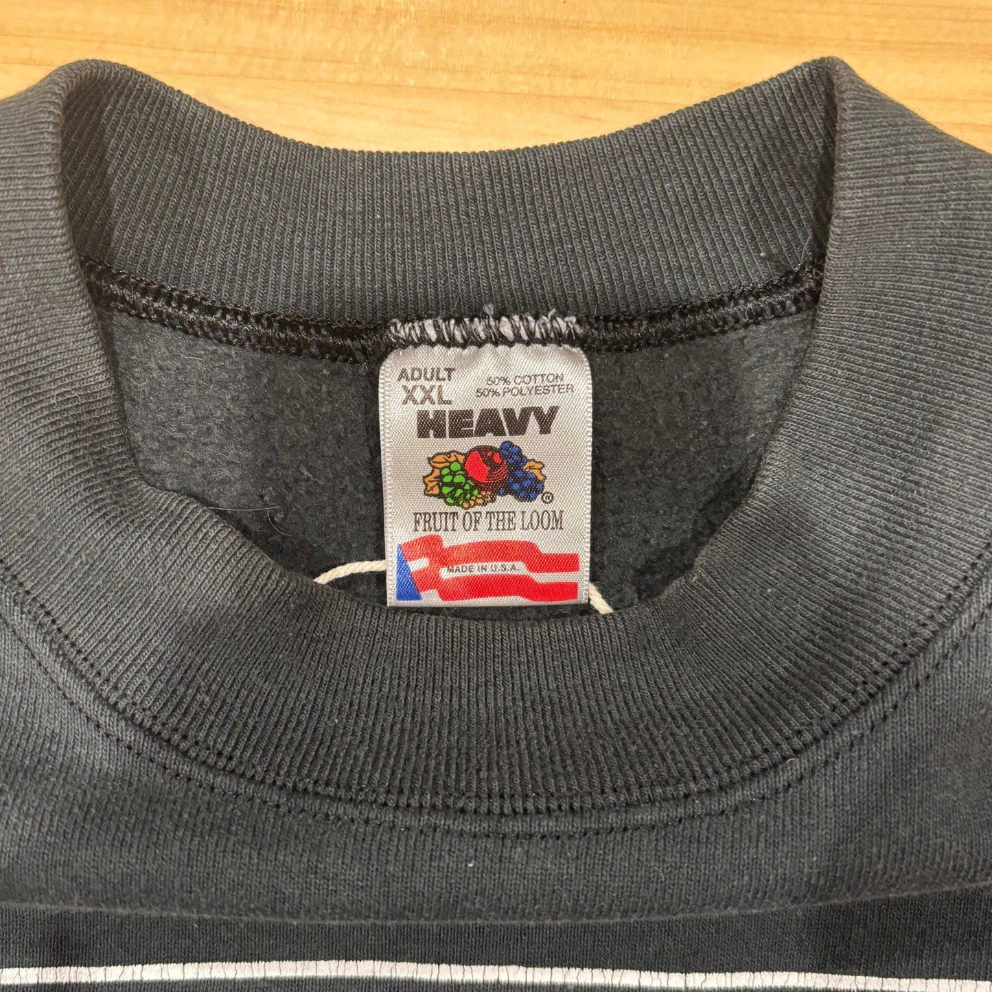 90's Fruit Of The Loom 北斎夫人の洗濯 パロディースウェット 黒 (XXL)/A8540S-SO