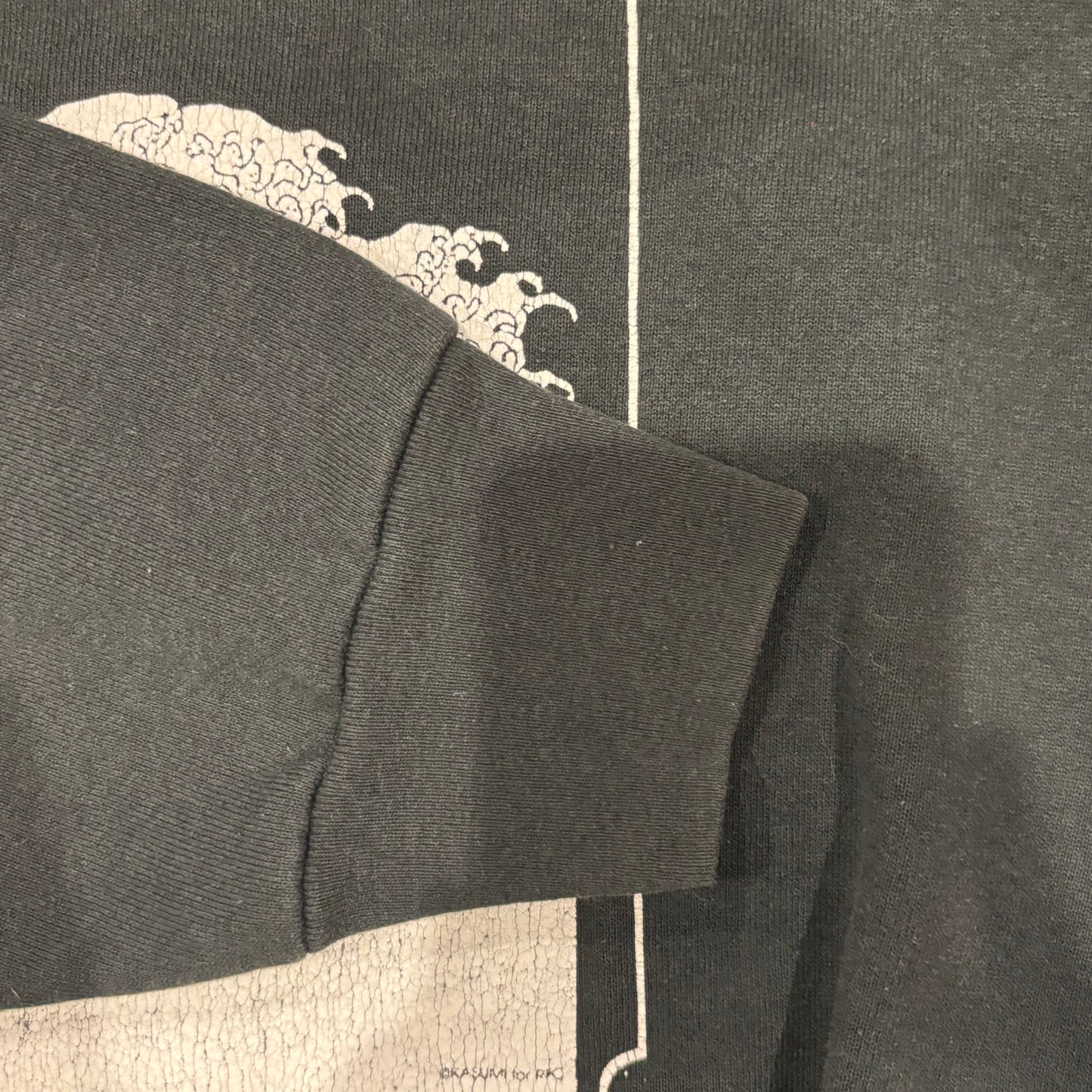 90's Fruit Of The Loom 北斎夫人の洗濯 パロディースウェット 黒 (XXL)/A8540S-SO