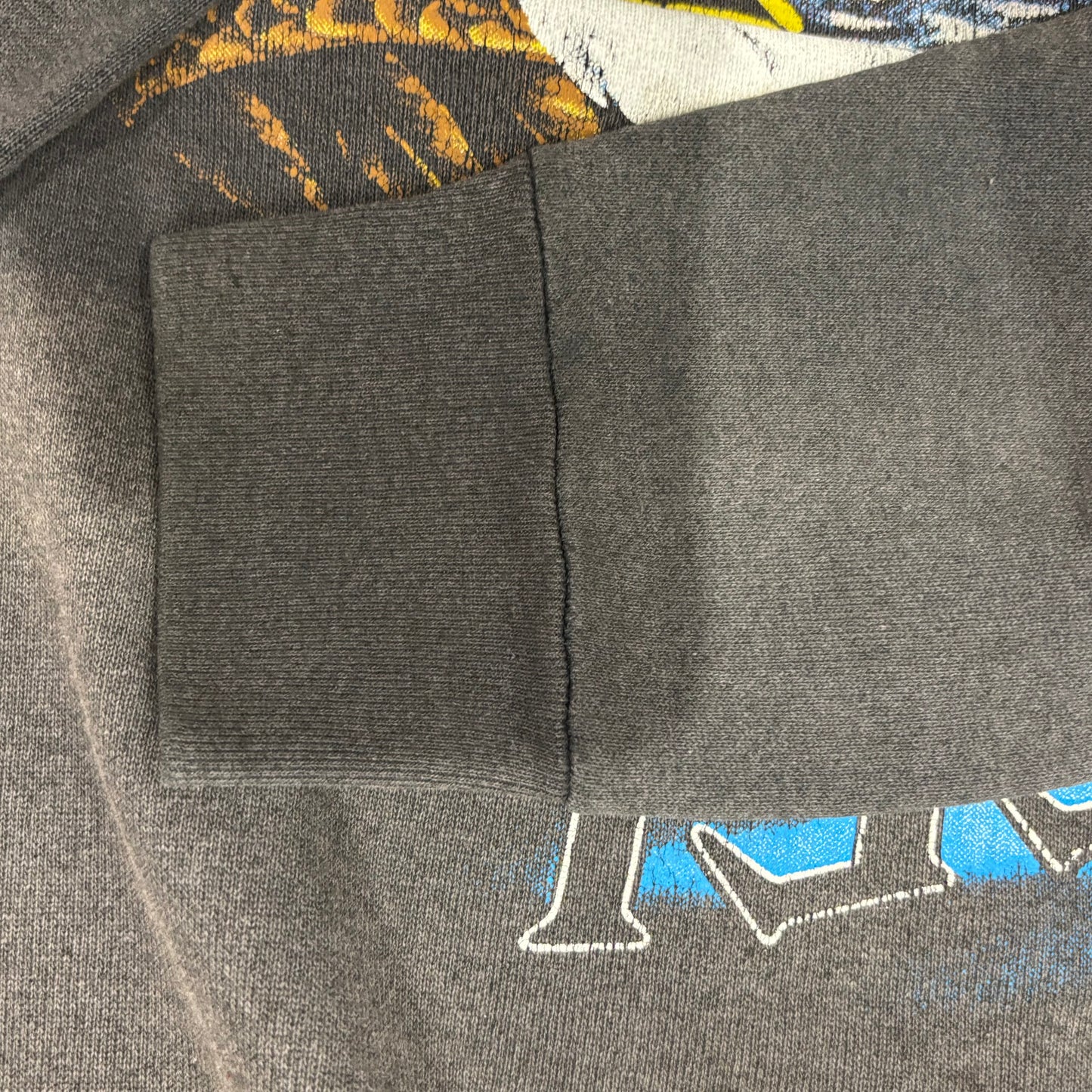 90's Center Star "FEEL THE WIND" アメリカンサンダー イーグルプリントスウェット 黒 (XL)/B2356S-SO