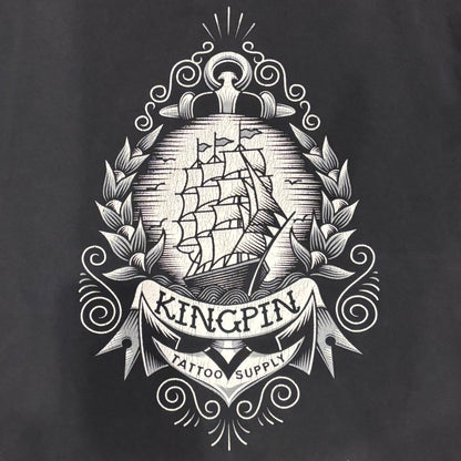 00's KINGPIN TATTOO SUPPLY Tシャツ 黒 (サイズ不明)/B1932T-SO