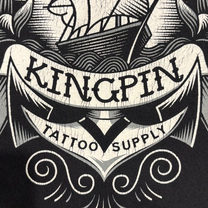 00's KINGPIN TATTOO SUPPLY Tシャツ 黒 (サイズ不明)/B1932T-SO